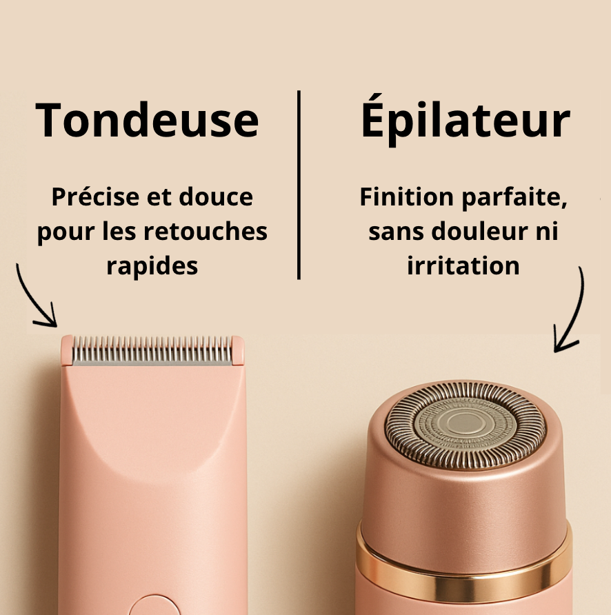 SilkyOne™ – Le 2-en-1 pour une peau lisse, sans douleur